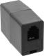 InLine Adapter RJ10 żeński/żeński, 4P4C, czarny (69999E) 1