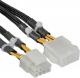 InLine ATX/EPS 8-pin - ATX/EPS 8-pin, 0.3m, Czarny (26630A) 1