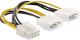 InLine Molex x2 - PCIe 8-pin, 0.15m, Żółty (26628C) 1