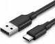 Kabel USB Platinet USB-A - USB-C 1 m Czarny (PUCTC1B) 1