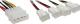 InLine Molex - 3-pin x4, Wielokolorowy (33005B) 1