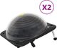 vidaXL Solarne podgrzewacze do basenu, 2 szt., 75x75x36 cm, HDPE 1
