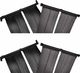 vidaXL Panele solarne do podgrzewania basenu, 4 szt., 80x620 cm 1