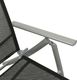 vidaXL Składany leżak, tworzywo textilene i aluminium, czarno-srebrny 6