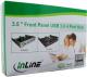 InLine Panel przedni USB 3.0 do zatoki 3.5" czarny (33395B) 2