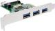 Kontroler InLine PCIe 2.0 x1 - 4x USB 3.0 (76662A) 3