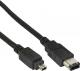 InLine Firewire 6-pin - Firewire 4-pin, 1.8m, Czarny (34642) 1