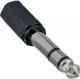 Adapter AV InLine Jack 6.3mm - Jack 3.5mm czarny (99305) 1
