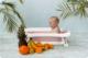 Ricokids Wanienka dla niemowląt z poduszką biało-różowa (RK-280) 11