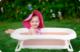 Ricokids Wanienka dla niemowląt z poduszką biało-różowa (RK-280) 12