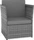vidaXL Krzesło ogrodowe z podnóżkiem, polirattan, antracytowe 2