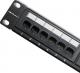 Qoltec Patch panel RACK 24 porty kat.6 UTP Czarny (54475) 1