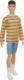 Lalka Barbie Mattel Fashionistas - Stylowy Ken, bluza w kolorowe paski (DWK44/GRB91) 2