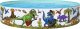 Bestway Basen rozporowy Dinozaury 244cm (55001) 2