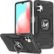 Wozinsky Wozinsky Ring Armor pancerne hybrydowe etui pokrowiec + magnetyczny uchwyt Samsung Galaxy A32 4G czarny 1