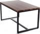 H&S Decoration Stylowy prostokątny stół stolik do jadalni loft 150x90 4
