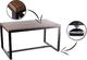 H&S Decoration Stylowy prostokątny stół stolik do jadalni loft 150x90 5