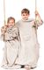 Decoking Koc dziecięcy 90x105 Lazy Kids z rękawami, kremowy, DecoKing. 2