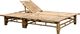 vidaXL 2-osobowy leżak z poduszkami, bambusowy 4