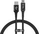 Kabel USB Crong USB-A - USB-C 1.5 m Czarny (CRG-AL15USAC-BLK) 1
