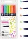 Tombow Flamastry Fudenosuke do kaligrafii neon mix 6 szt. 4