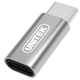 Adapter USB Unitek USB-C - microUSB Srebrny  (Y-A027AGY) 1
