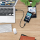 Adapter USB Unitek USB-C - microUSB Srebrny  (Y-A027AGY) 1