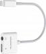 Adapter USB Somostel SMS-BZ03 Lightning - Jack 3.5mm + Lightning Biały (SMS-BZ03) 1
