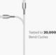 Kabel USB Cygnett USB-A - Lightning 10 m Biały (CY-USBA-LIGH-0.1M-WH) 2