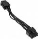 PCIe 6-pin - ATX/EPS 8-pin, 0.1m, Czarny (ZUAD-765) 2