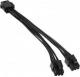 PCIe 6-pin - PCIe 6-pin x2, 0.15m, Czarny (ZUAD-766) 1