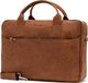 Torba Brdrene Skórzana torba męska na ramię, laptop Brodrene BL12 jasny brąz 1