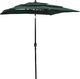 vidaXL 3-poziomowy parasol na aluminiowym słupku, zielony, 200x200 cm 1