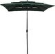 vidaXL 3-poziomowy parasol na aluminiowym słupku, zielony, 200x200 cm 1