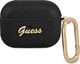 Guess Etui ochronne GUAPSASMK Saffiano Script Metal Collection do AirPods Pro czarne 1