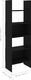 vidaXL Regał na książki, czarny, 60x35x180 cm, płyta wiórowa 7