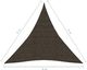 vidaXL Żagiel przeciwsłoneczny, 160 g/m, brązowy, 6x6x6 m, HDPE 6