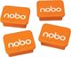 Nobo Magnesy do tablic NOBO, prostokoątne, 18x22mm, 4szt., pomarańczowe 1