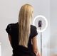 Lampa pierścieniowa Hurtel  ring selfie LED flash statyw 52 - 170 cm uchwyt na telefon różowy 2