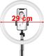 Lampa pierścieniowa Hurtel  ring selfie LED flash statyw 52 - 170 cm uchwyt na telefon różowy 9