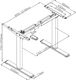 Biurko Spacetronik Moris Flex Szare 120 cm x 80 cm 8