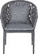 Shumee Zestaw 2 krzeseł ogrodowych szary LIPARI 4