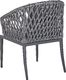 Shumee Zestaw 2 krzeseł ogrodowych szary LIPARI 5
