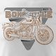 Topslang Koszulka motocyklowa na motor z motocyklem Triumph Bonneville męska biała REGULAR L 2