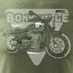 Topslang Koszulka motocyklowa na motor z motocyklem Triumph Bonneville męska khaki REGULAR L 2