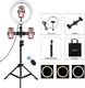 Lampa pierścieniowa Puluz PKT3070B LED 26 cm ze statywem i mocowanie do smartfona 1