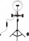 Lampa pierścieniowa Puluz PKT3070B LED 26 cm ze statywem i mocowanie do smartfona 1