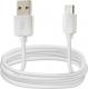 Kabel USB USB-A - USB-C 1 m Biały 1