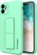 Wozinsky Wozinsky Kickstand Case elastyczne silikonowe etui z podstawką iPhone 12 miętowy 1