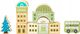 Ecotoys Drewniane klocki edukacyjne miasto mata 121 szt 4